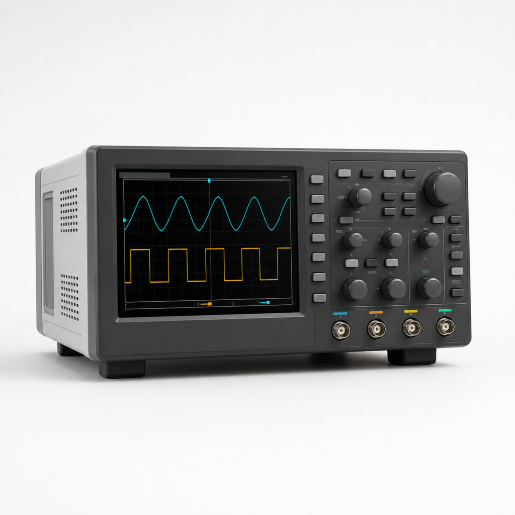 Editorial illustration for Trends in Electronic Test and Measurement; not documentary event photography.